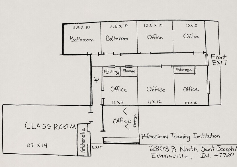 2803 N St Joseph Ave, Evansville, IN à louer - Photo de l’immeuble – Image 2 sur 4