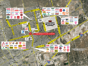 2701-2755 N Grandview Ave, Odessa, TX - VUE AÉRIENNE  vue de carte - Image1