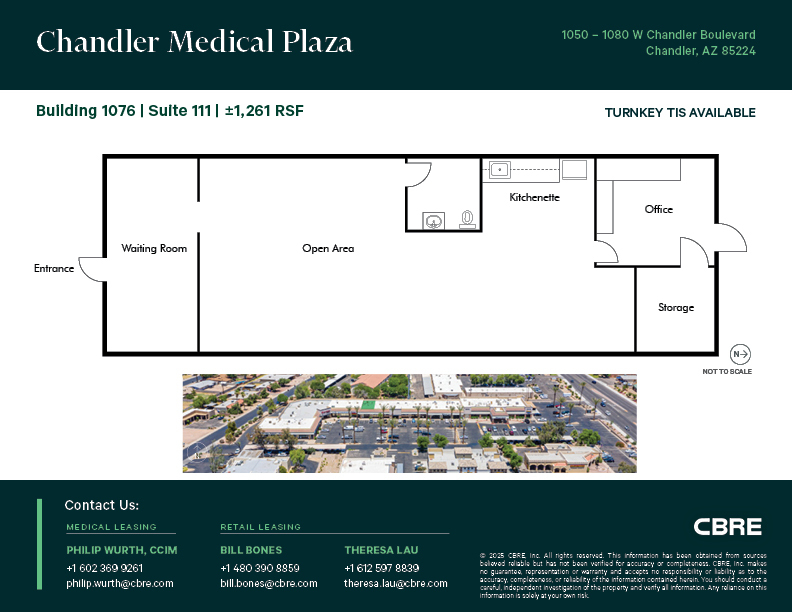 1050-1076 W Chandler Blvd, Chandler, AZ à louer Plan d’étage– Image 1 sur 1