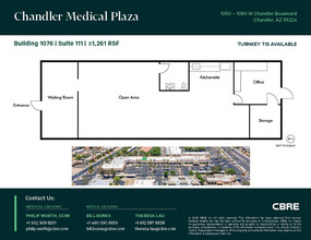 1050-1076 W Chandler Blvd, Chandler, AZ à louer Plan d’étage– Image 1 sur 1