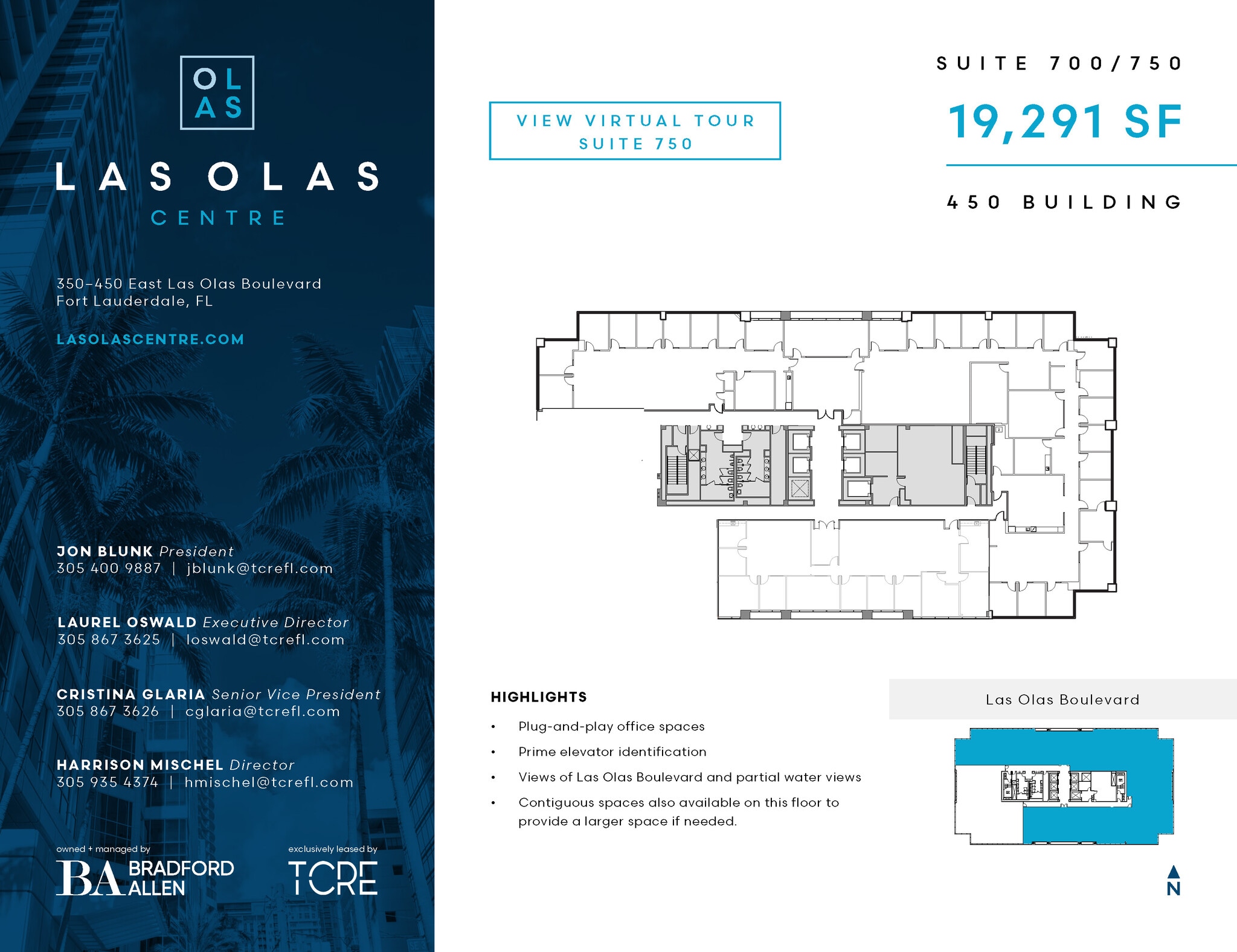 450 E Las Olas Blvd, Fort Lauderdale, FL à louer Plan d’étage– Image 1 sur 1
