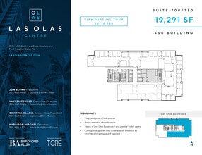 450 E Las Olas Blvd, Fort Lauderdale, FL à louer Plan d’étage– Image 1 sur 1