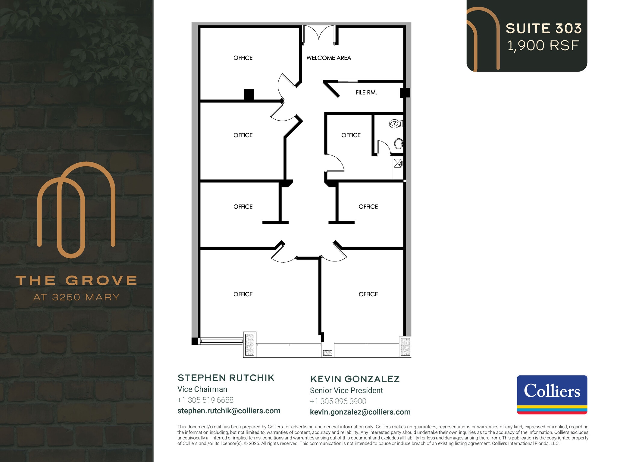 3250 Mary St, Coconut Grove, FL à louer Plan d’étage– Image 1 sur 1