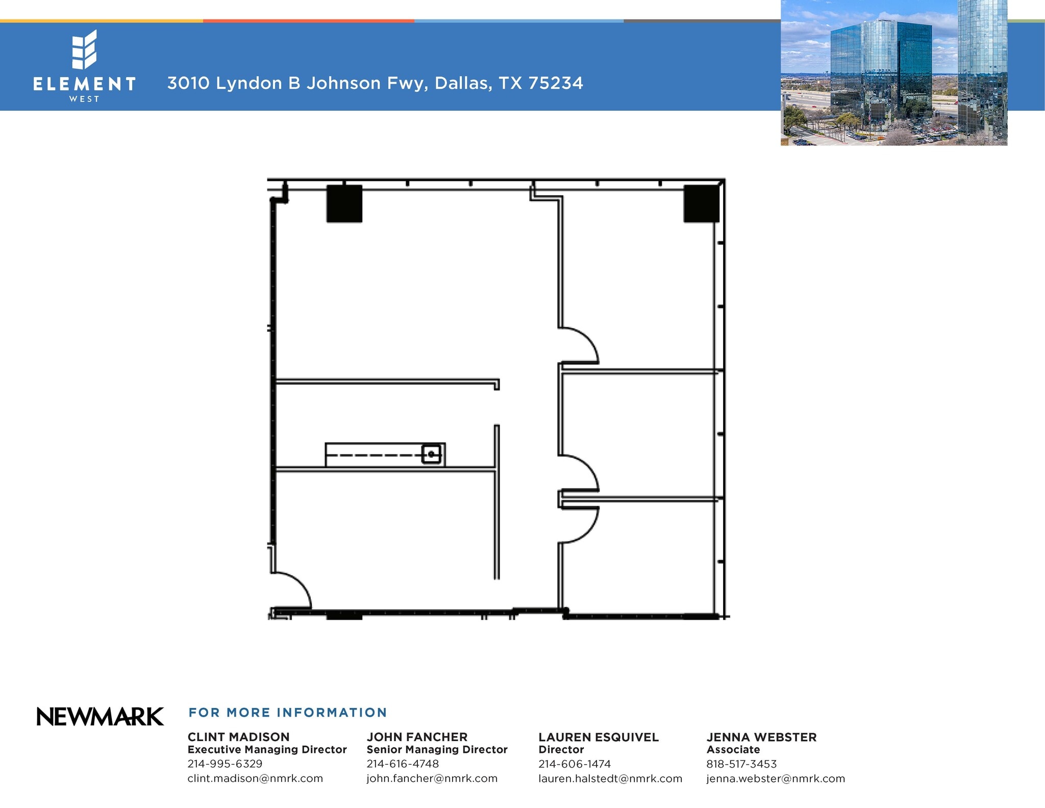 3010 Lyndon B Johnson Fwy, Dallas, TX à louer Plan d’étage– Image 1 sur 2