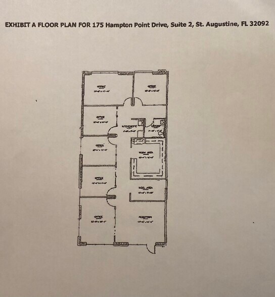 175 Hampton Point Dr, Saint Augustine, FL à louer - Plan d’étage – Image 2 sur 11