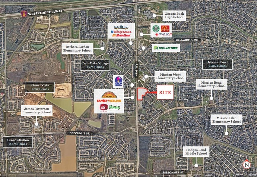 FM 1464 & Clodine Rd, Richmond, TX à vendre - Aérien – Image 2 sur 7