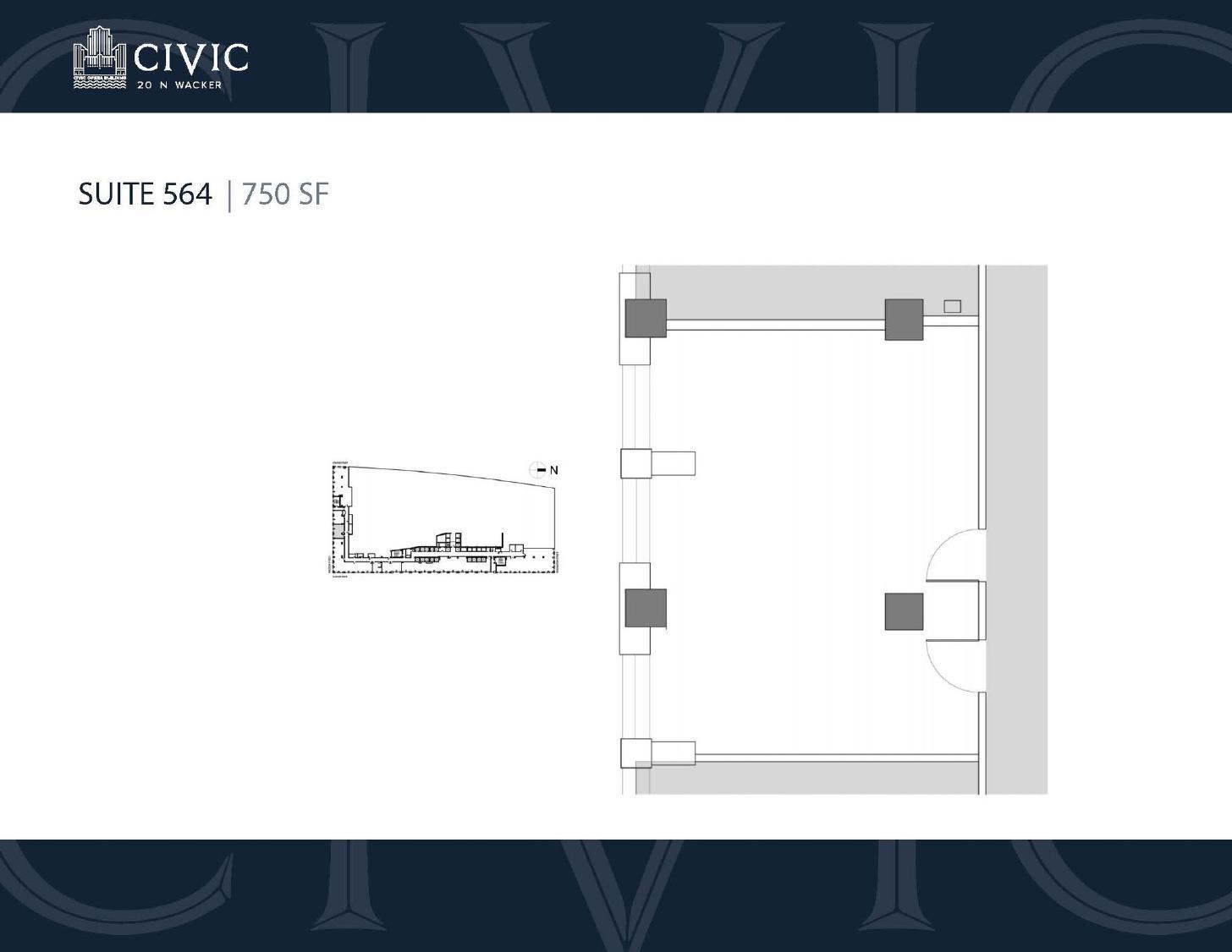 20 N Wacker Dr, Chicago, IL à louer Plan d’étage– Image 1 sur 1