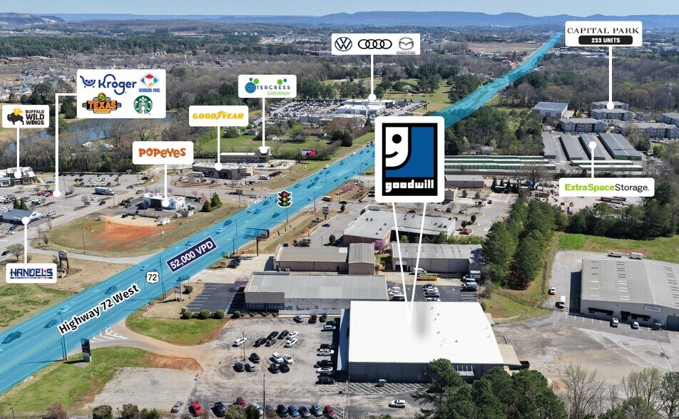 7105 Highway 72 W, Huntsville, AL à vendre - Photo de l’immeuble – Image 2 sur 5