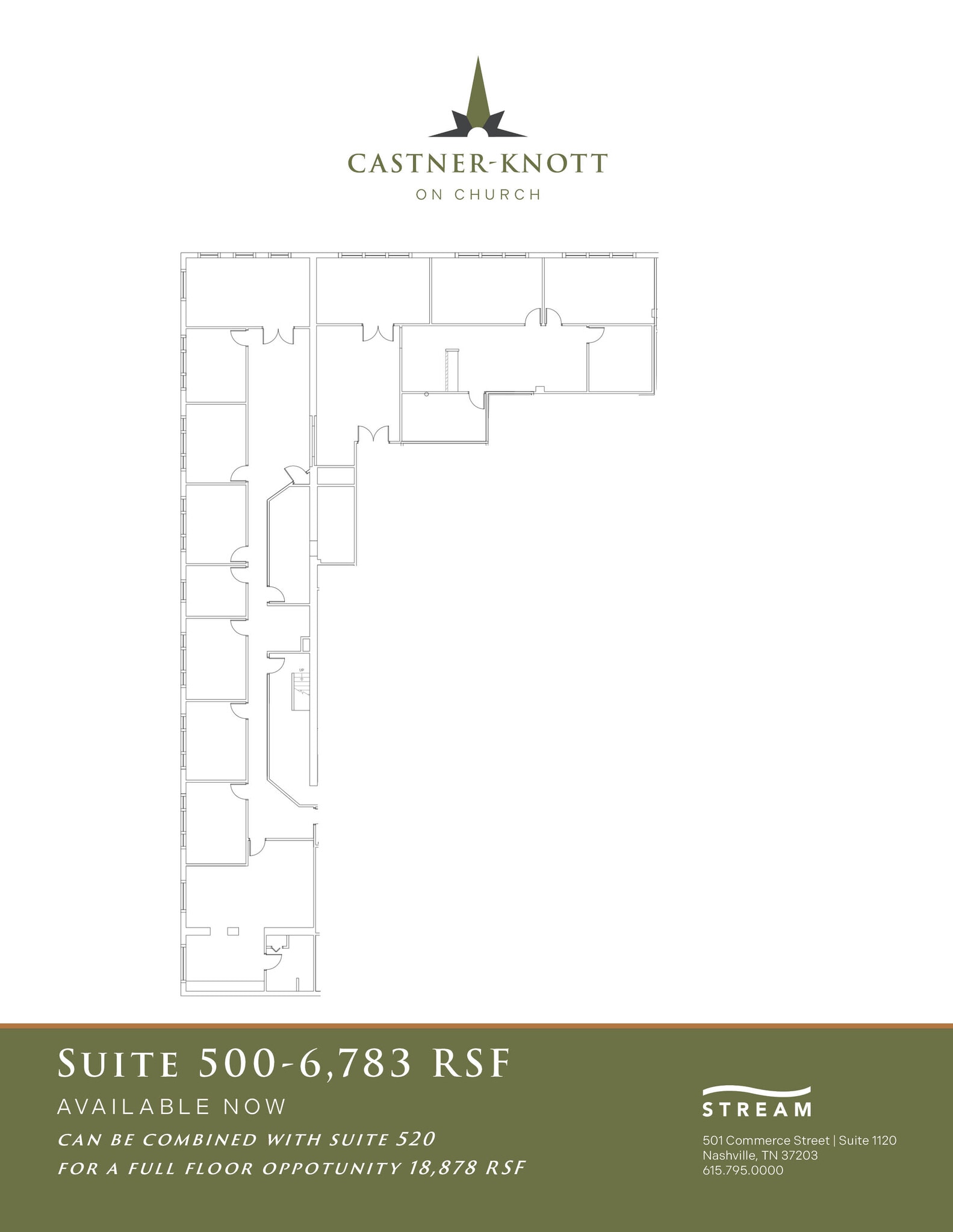 618 Church St, Nashville, TN à louer Plan d’étage– Image 1 sur 1