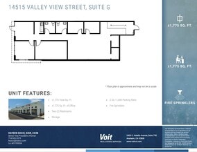 14515 Valley View Ave, Santa Fe Springs, CA à louer Plan d’étage– Image 1 sur 1