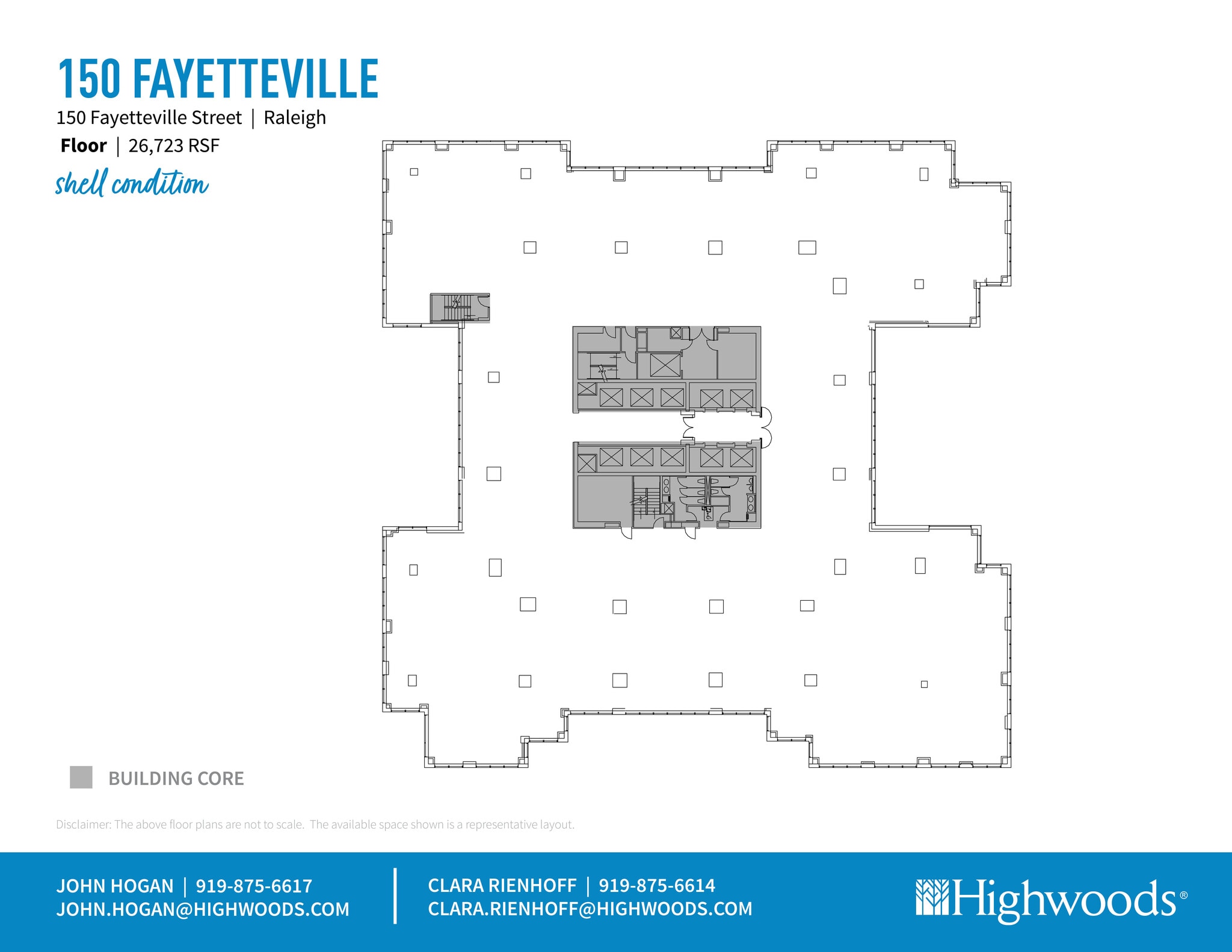 150 Fayetteville St, Raleigh, NC à louer Plan d’étage– Image 1 sur 1