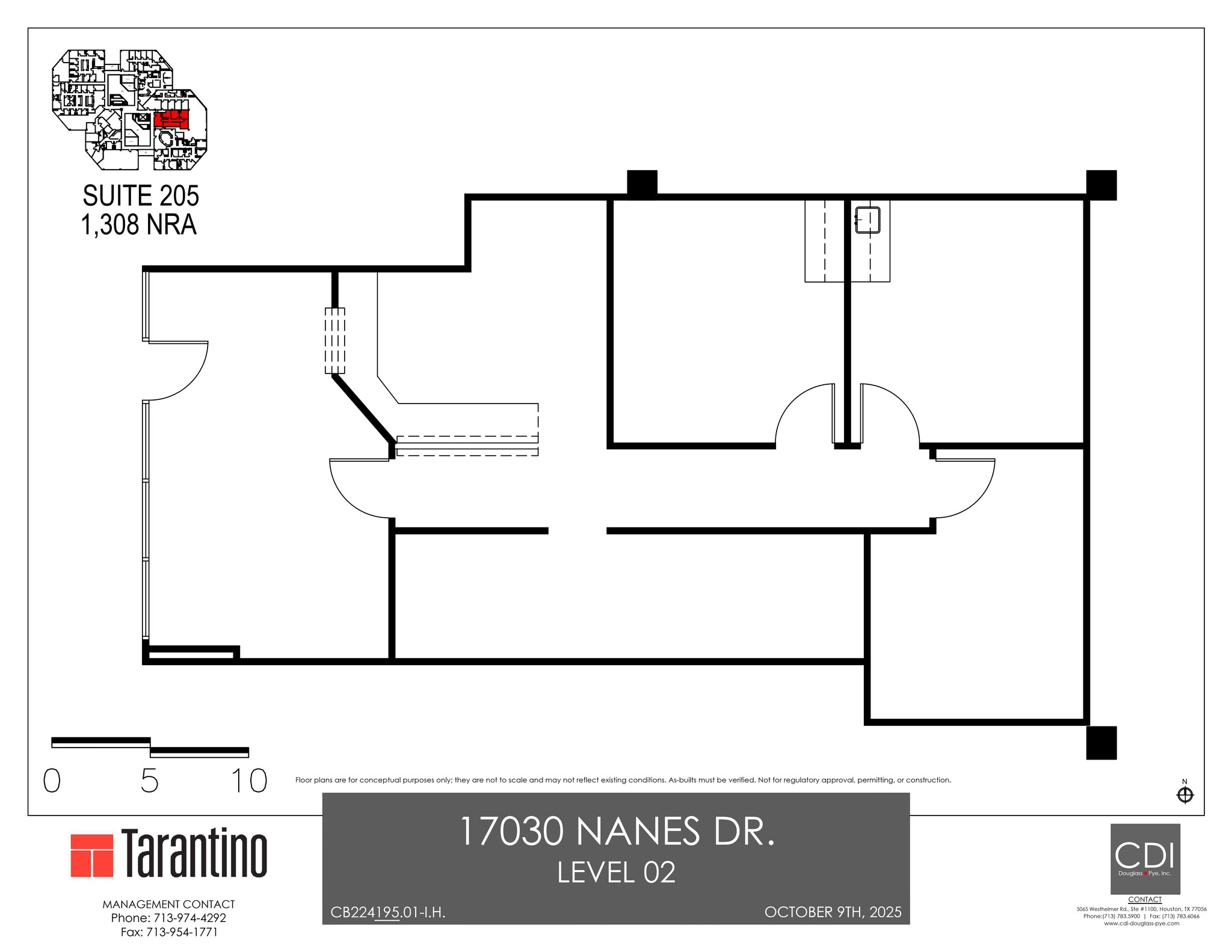 17030 Nanes Dr, Houston, TX à louer Plan de site– Image 1 sur 1