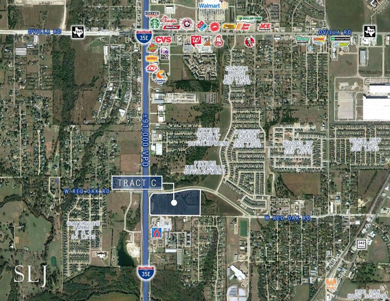 I-35 E & W Red Oak Rd, Red Oak, TX à vendre - Aérien – Image 2 sur 5