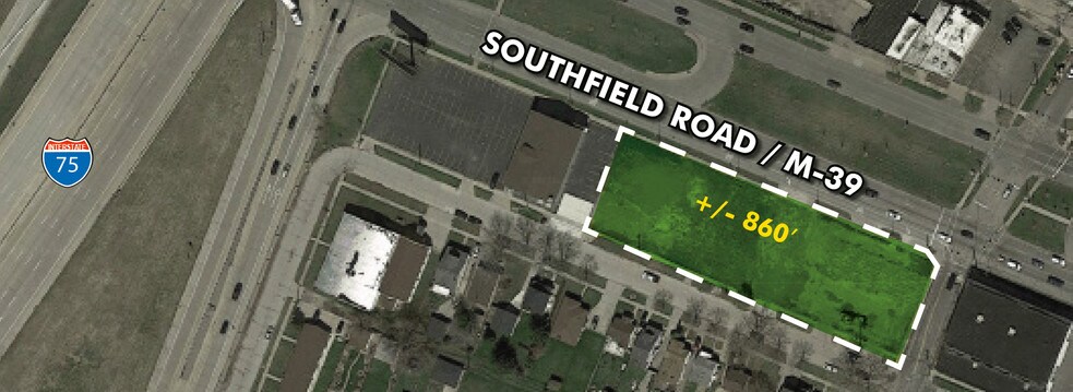 1519-1545 Southfield Rd, Lincoln Park, MI à vendre - Photo de l’immeuble – Image 2 sur 10