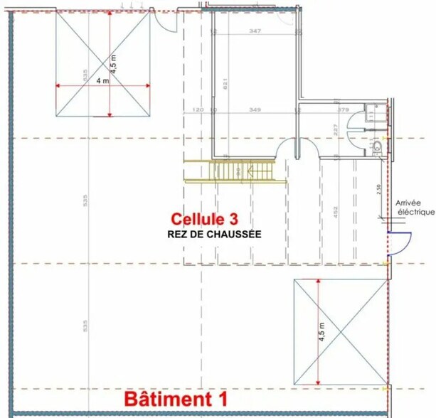 Local d’activités dans Domarin à louer - Plan d’étage – Image 2 sur 12