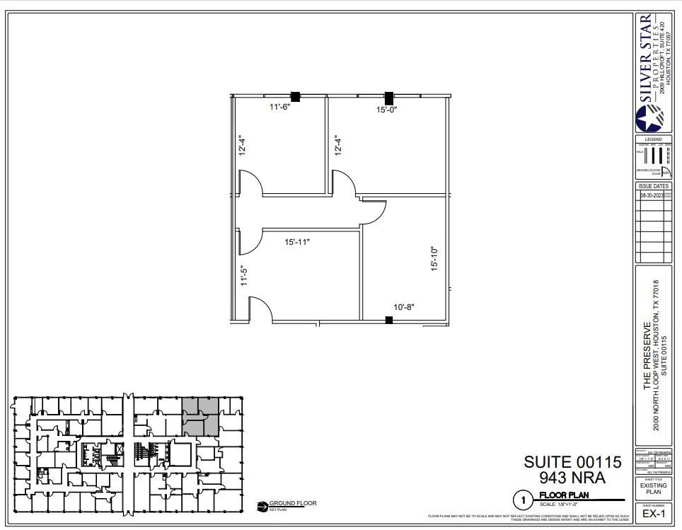 2000 N Loop Fwy W, Houston, TX à louer Plan d’étage– Image 1 sur 1