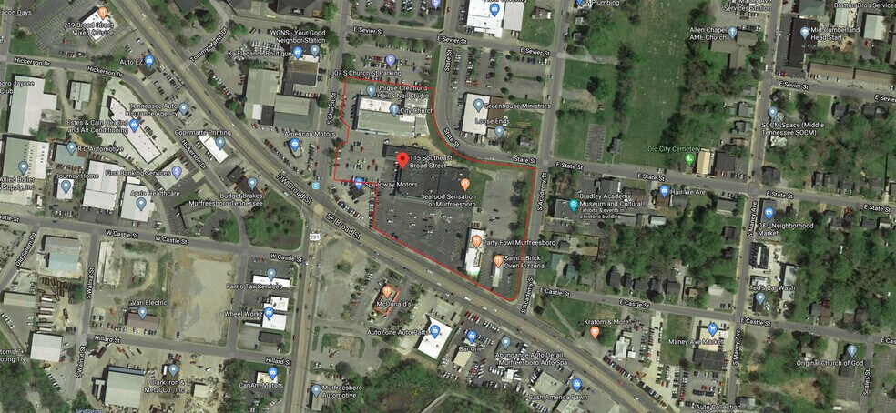 115-123 SE Broad St, Murfreesboro, TN à louer - Photo de l’immeuble – Image 1 sur 6