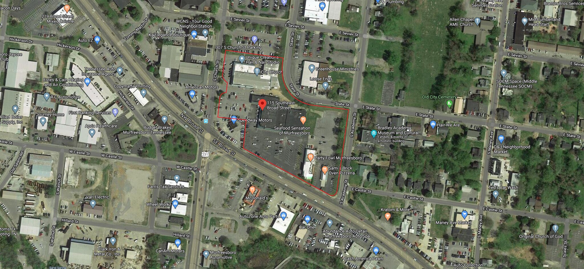 115-123 SE Broad St, Murfreesboro, TN à louer Photo de l’immeuble– Image 1 sur 7