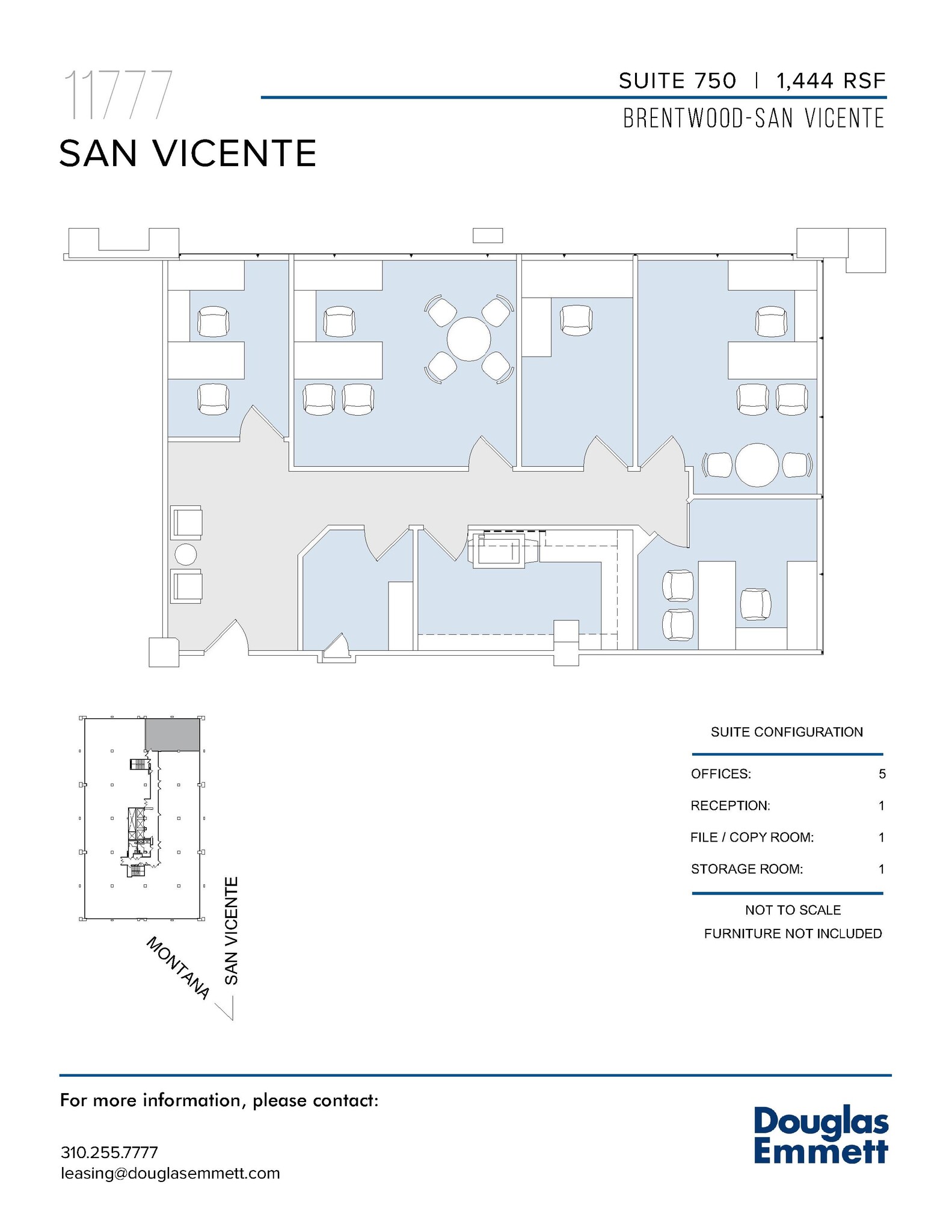 11777 San Vicente Blvd, Los Angeles, CA à louer Plan d’étage– Image 1 sur 1