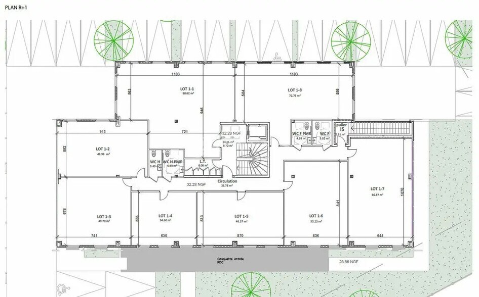 Bureau dans Bessan à vendre - Plan d’étage – Image 3 sur 4