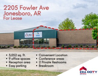 Plus de détails pour 2205 Fowler Ave, Jonesboro, AR - Bureau à louer
