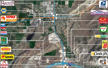 22 S State St, Salina, UT - Vue aérienne vue de carte