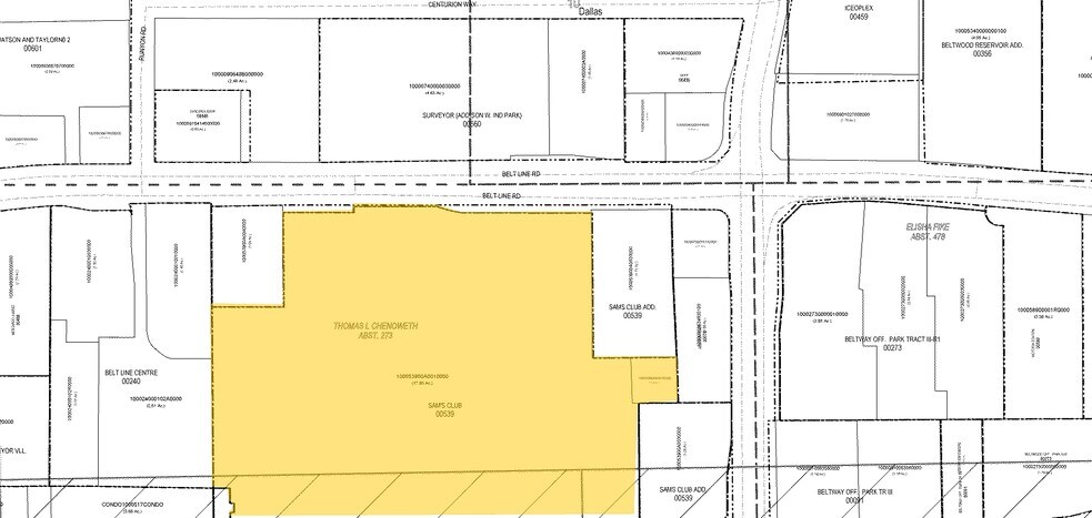 4150 Belt Line Rd, Addison, TX à louer - Plan cadastral – Image 2 sur 34