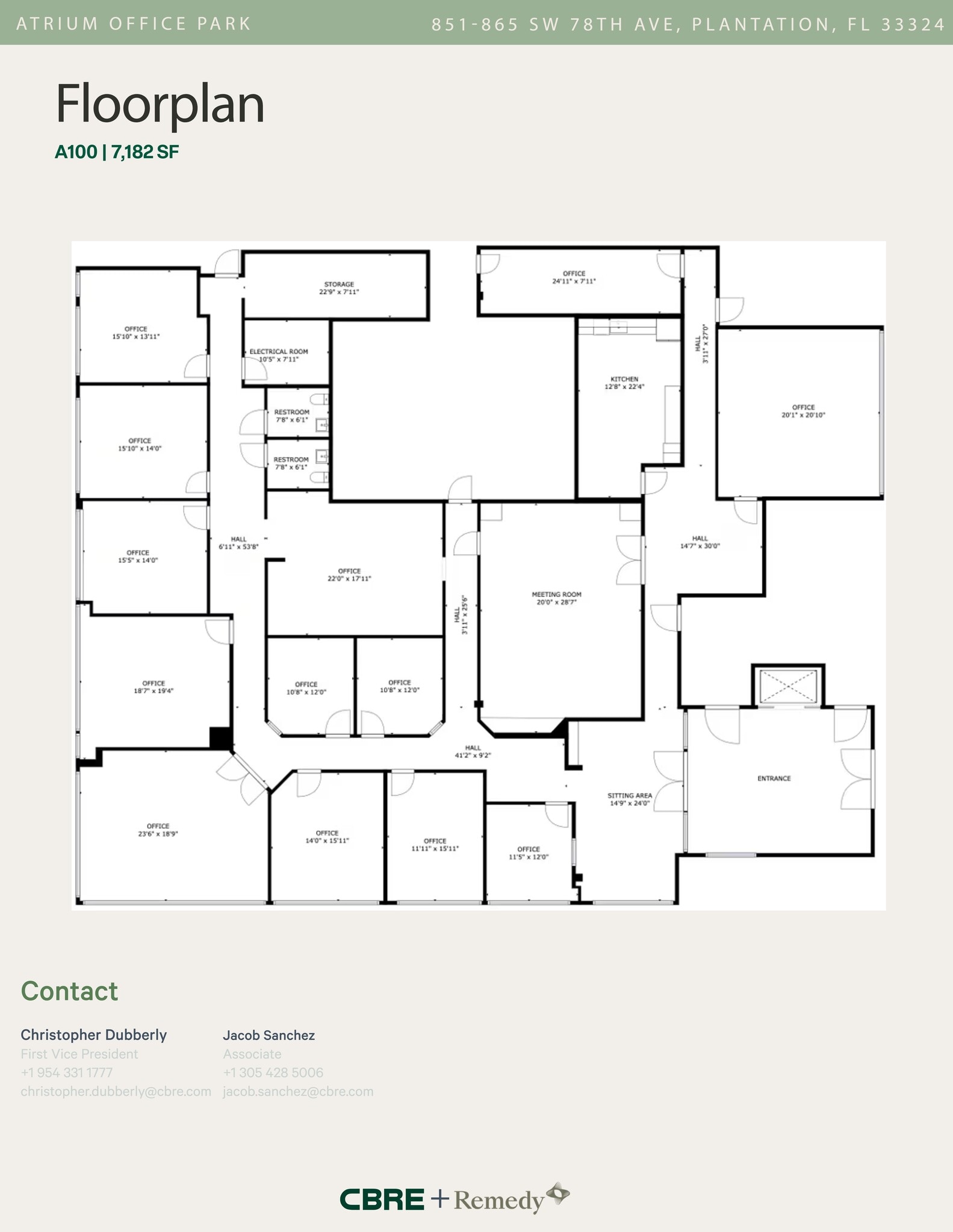 865 SW 78th Ave, Plantation, FL à louer Plan de site– Image 1 sur 1