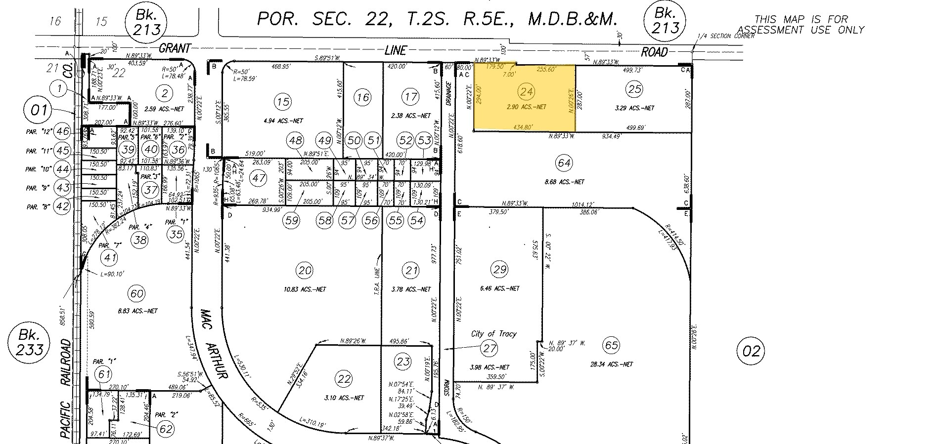 950 E Grant Line Rd, Tracy, CA à louer Plan cadastral– Image 1 sur 2