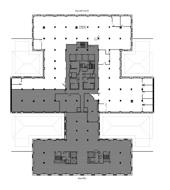 1555 St Peel, Montréal, QC à louer Plan d’étage– Image 1 sur 1