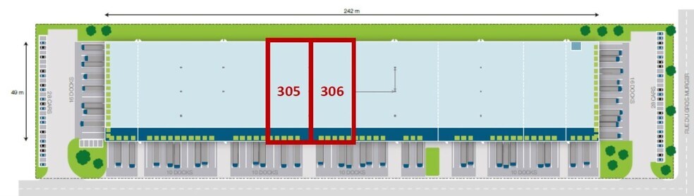 Bureau dans SAINT-OUEN-L'AUMONE à louer - Plan de site – Image 3 sur 3
