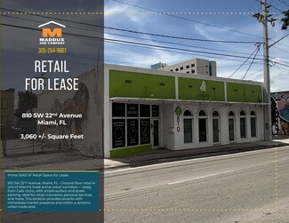 Plus de détails pour 810 SW 22nd Ave, Miami, FL - Local commercial à louer
