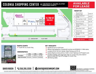 Plus de détails pour Rte 27, Woodbridge, NJ - Local commercial à louer