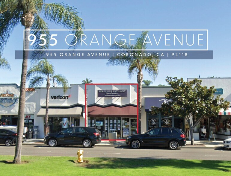 953-955 Orange Ave, Coronado, CA à louer - Photo principale – Image 1 sur 7