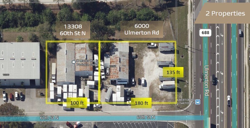 6000 Ulmerton Rd + 13308 60th St N portefeuille de 2 biens à vendre sur LoopNet.fr Photo principale– Image 1 sur 3