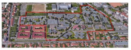 Vénissieux, RHO - VUE AÉRIENNE vue de carte