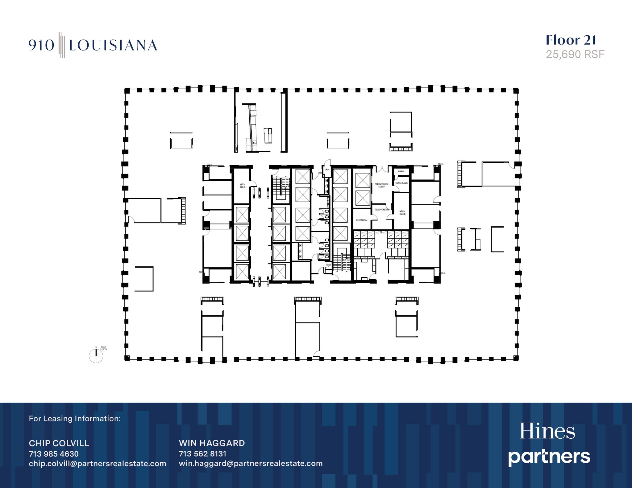910 Louisiana St, Houston, TX à louer Plan d’étage– Image 1 sur 1
