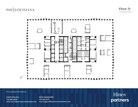 910 Louisiana St, Houston, TX à louer Plan d’étage– Image 1 sur 1