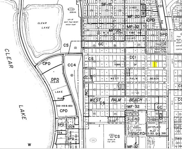 525 Clematis St, West Palm Beach, FL à louer - Plan cadastral – Image 3 sur 19