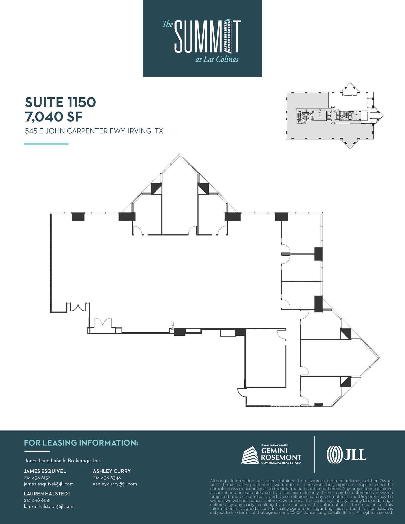 545 E John Carpenter Fwy, Irving, TX à louer Plan d’étage– Image 1 sur 1