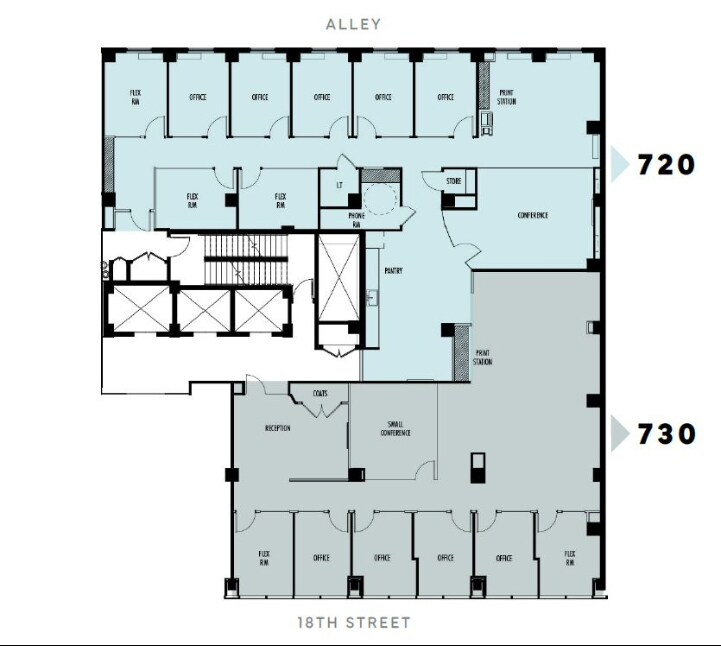 1015 18th St NW, Washington, DC à louer Plan d’étage– Image 1 sur 1