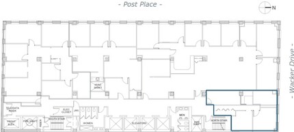 211 W Wacker Dr, Chicago, IL à louer Plan d’étage– Image 1 sur 1