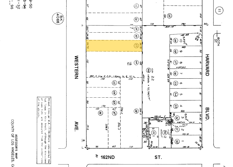 16012 Western Ave, Gardena, CA à louer - Plan cadastral – Image 3 sur 7