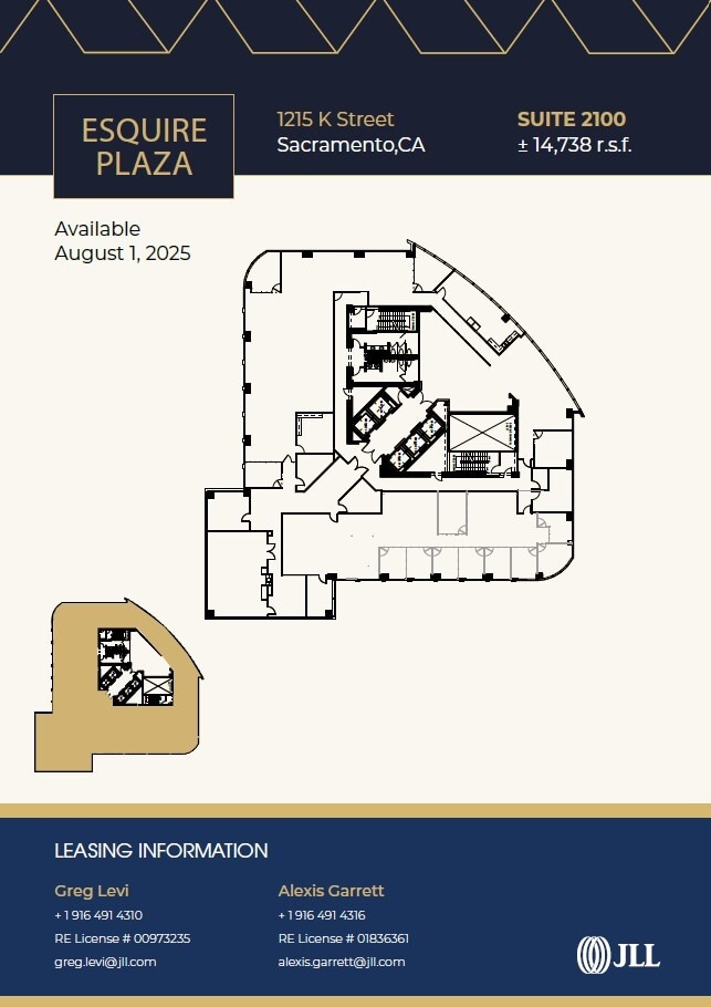 1213-1215 K St, Sacramento, CA à louer Plan d’étage– Image 1 sur 1