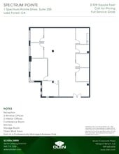 1 Spectrum Pointe Dr, Lake Forest, CA à louer Plan d’étage– Image 1 sur 1