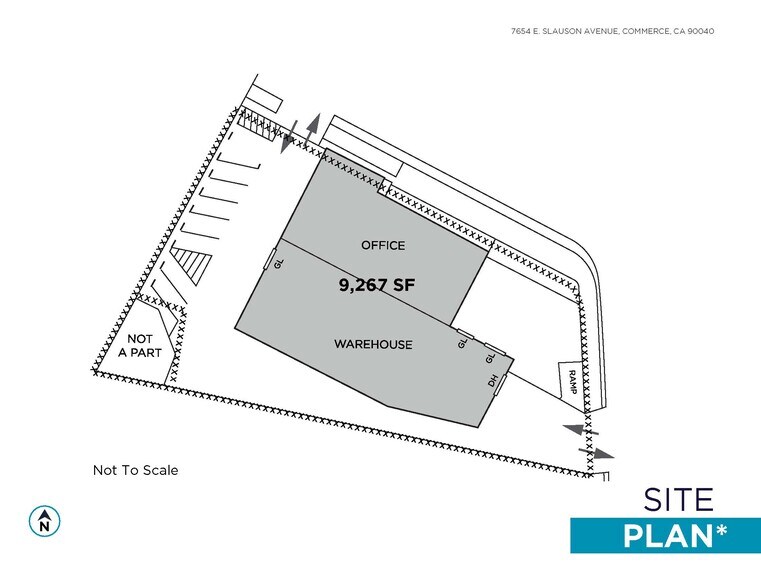 7654 E Slauson Ave, Commerce, CA à vendre - Plan d’étage – Image 2 sur 2