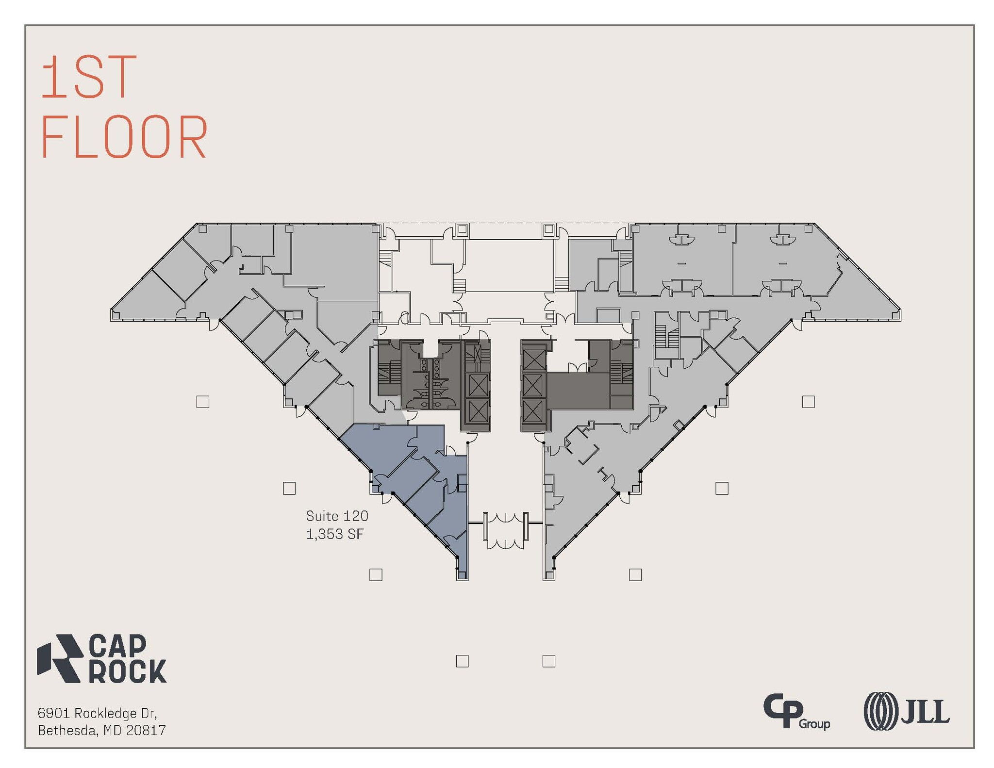 6903 Rockledge Dr, Bethesda, MD à louer Plan d’étage– Image 1 sur 1