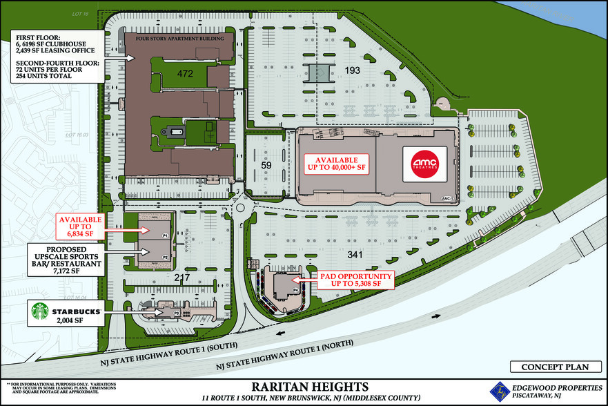 17 US Highway 1, New Brunswick, NJ à louer - Plan de site – Image 2 sur 2
