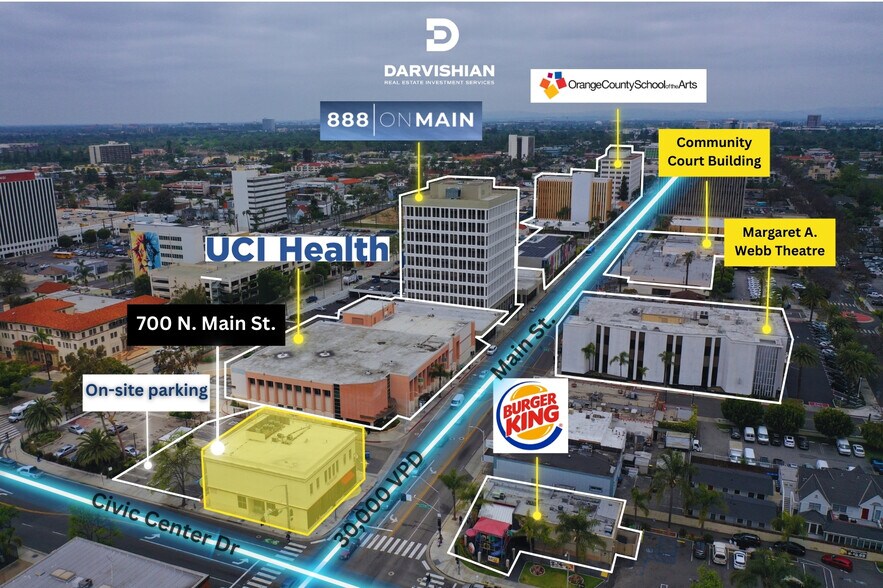 700 N Main St, Santa Ana, CA à louer - Aérien – Image 1 sur 16