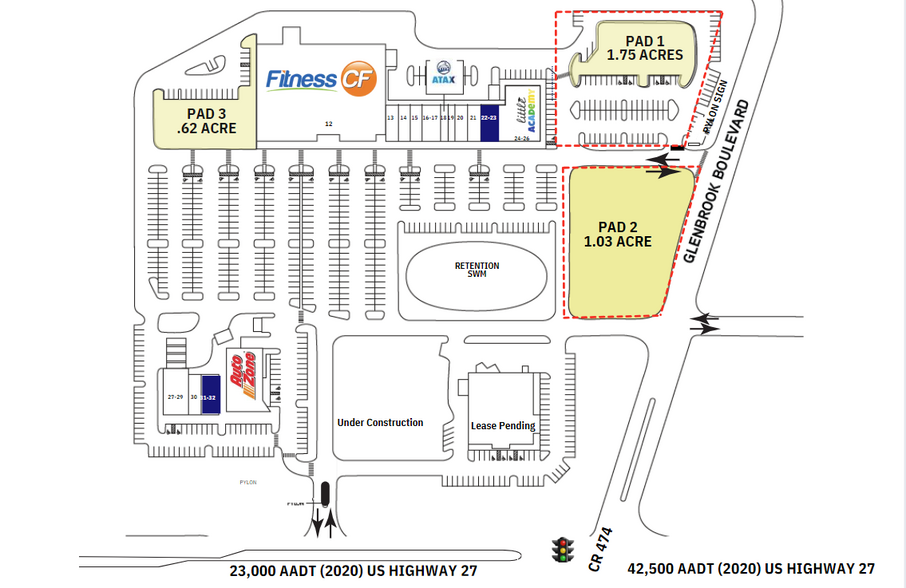 1714 US Highway 27, Clermont, FL à louer - Plan de site – Image 2 sur 3